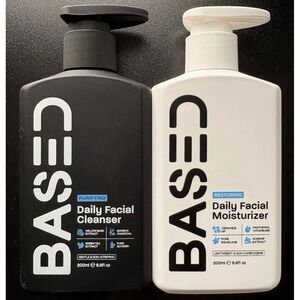 BASED Daily Skincare Duo | Purifying Facial Cleanser + Restoring Moisturizer
